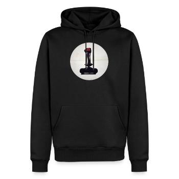 Joystick - Men’s Premium Organic Hoodie - black - Front - Nico (187cm)