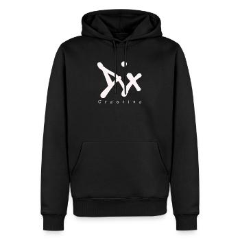 marca kreativ - Männer Premium Bio Hoodie - Schwarz - Vorne - Nico (187cm)