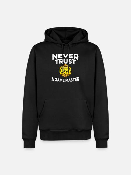 Never Trust a Game Master - Sweat à capuche Premium bio Homme - noir