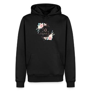 30 & Fabulous! personalisierbar - Männer Premium Bio Hoodie - Schwarz - Vorne - Nico (187cm)