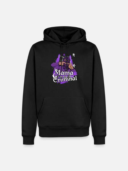 Mama i ́m a Criminal - Men’s Premium Organic Hoodie - black