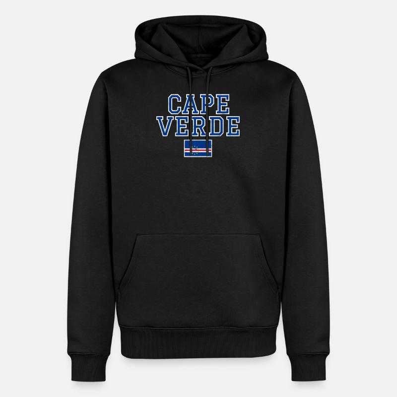 Cap-Vert - Sweat à capuche Premium bio Homme - noir