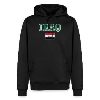 Irak - Männer Premium Bio Hoodie - Schwarz - Vorne - Nico (187cm)