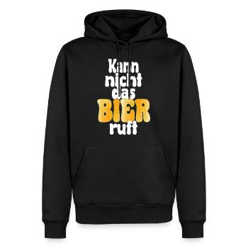Je n’arrive pas à faire appel à la bière - Sweat à capuche Premium bio Homme - noir - Devant - Nico (187cm)