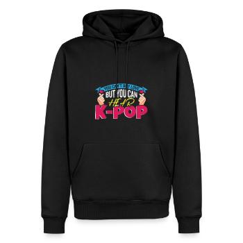 K-Pop Lover Corée du Sud Musique Pop - Sweat à capuche Premium bio Homme - noir - Devant - Nico (187cm)