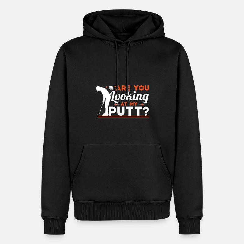 Regardez-vous mon putt - Sweat à capuche Premium bio Homme - noir