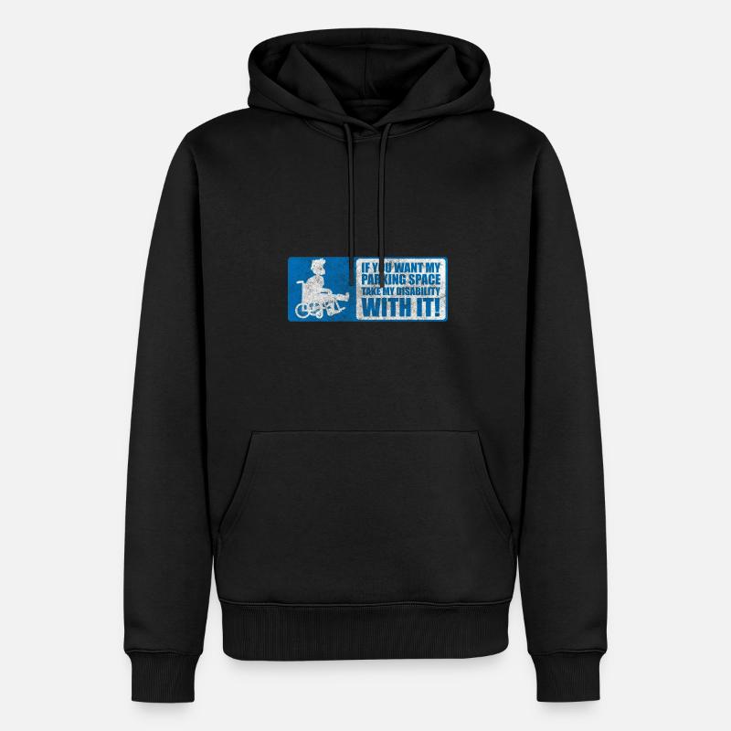 Behinderung Handicap - Männer Premium Bio Hoodie - Schwarz
