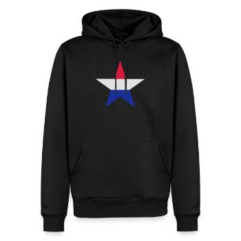 Dutch Sterne - Männer Premium Bio Hoodie - Schwarz - Vorne - Nico (187cm)