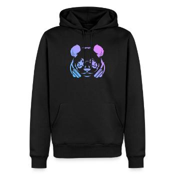 Panda Panda Bear - Men’s Premium Organic Hoodie - black - Front - Nico (187cm)