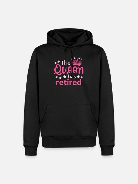 Rente Ruhestand Rentnerin - Männer Premium Bio Hoodie - Schwarz