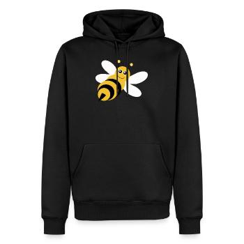 Abeille Abeille Apiculteur Cadeau Noël - Sweat à capuche Premium bio Homme - noir - Devant - Nico (187cm)