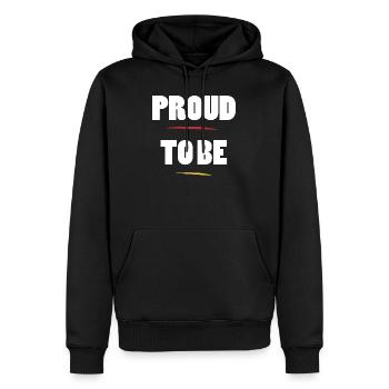 Stolz darauf, Ego zu sein Zitat - Männer Premium Bio Hoodie - Schwarz - Vorne - Nico (187cm)