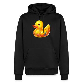 Caneton Canard Canard - Sweat à capuche Premium bio Homme - noir - Devant - Nico (187cm)