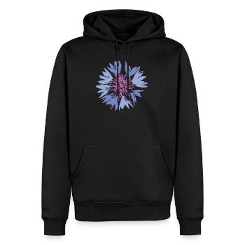 Wiesenblume Wildblumen Natur Wiese Blumenbeet - Männer Premium Bio Hoodie - Schwarz - Vorne - Nico (187cm)