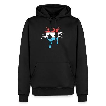 L’équipe des Pays-Bas lâche le ballon de l’équipe des Pays-Bas - Sweat à capuche Premium bio Homme - noir - Devant - Nico (187cm)