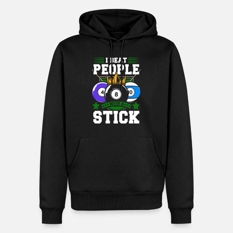 Billard Snooker - Männer Premium Bio Hoodie - Schwarz