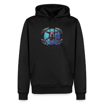 Dynamic Drone - Men’s Premium Organic Hoodie - black - Front - Nico (187cm)