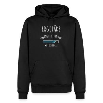 Speech Therapy Studies Profession Training Speech Therapist - Men’s Premium Organic Hoodie - black - Front - Nico (187cm)