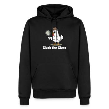 Gloussez le détective - Sweat à capuche Premium bio Homme - noir - Devant - Nico (187cm)