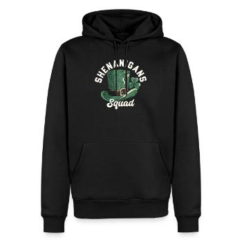 Shenanigans Squad Leprechaun-Hut - Männer Premium Bio Hoodie - Schwarz - Vorne - Nico (187cm)