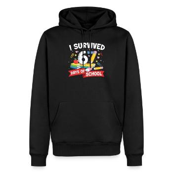 Funny Meme 67 Days Survived School Student - Men’s Premium Organic Hoodie - black - Front - Nico (187cm)