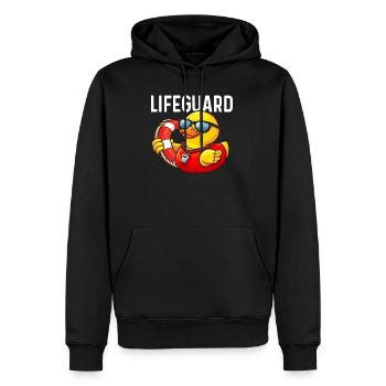 Rettungsschwimmer Quietscheente Entenliebhaber Ente Ente - Männer Premium Bio Hoodie - Schwarz - Vorne - Nico (187cm)