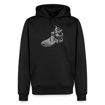 Katzenbaby - Männer Premium Bio Hoodie - Schwarz - Vorne - Nico (187cm)