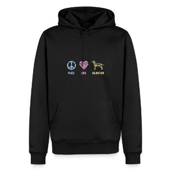 Chien Animal Animaux Chien de garde - Sweat à capuche Premium bio Homme - noir - Devant - Nico (187cm)