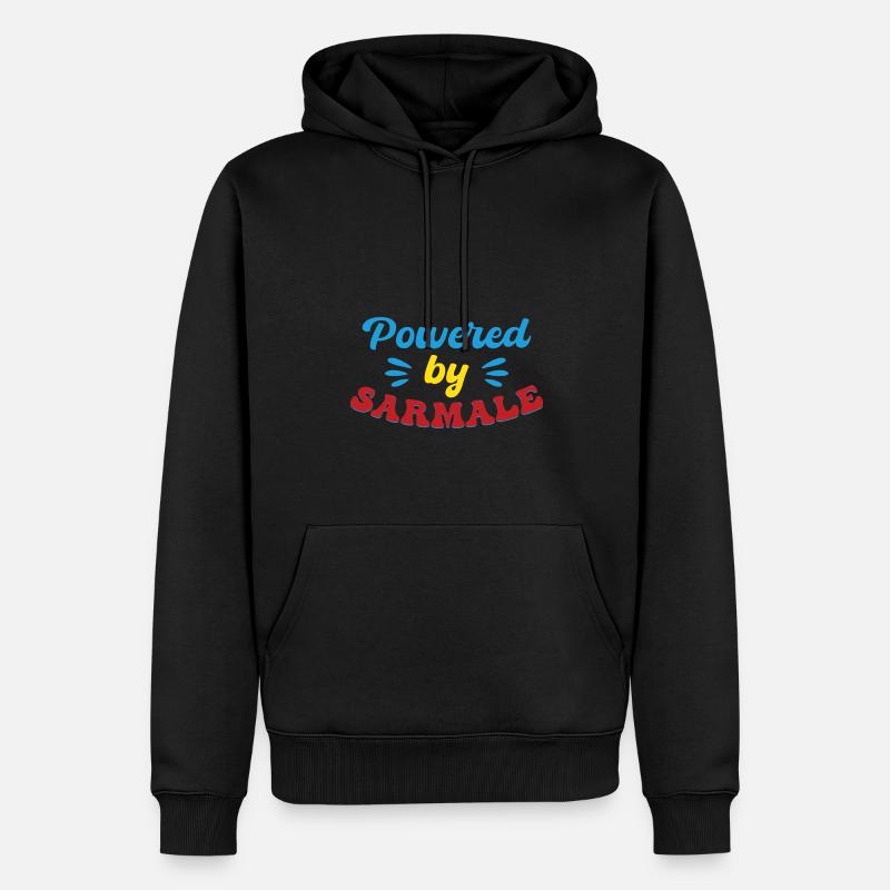 Propulsé par Sarmale - Sweat à capuche Premium bio Homme - noir