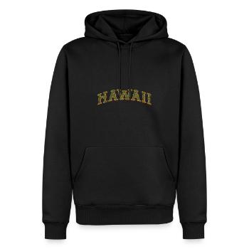 Hawaï - Sweat à capuche Premium bio Homme - noir - Devant - Nico (187cm)
