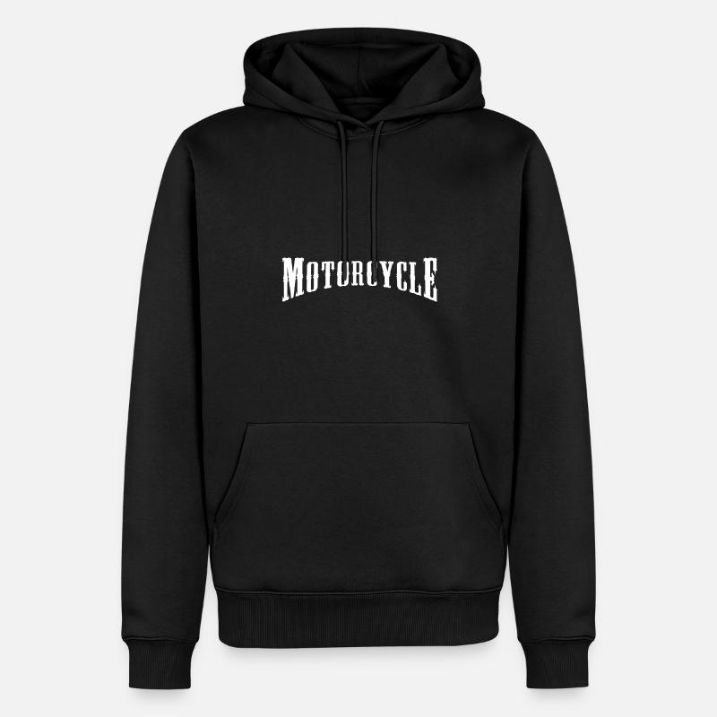 Motocyclette - Sweat à capuche Premium bio Homme - noir