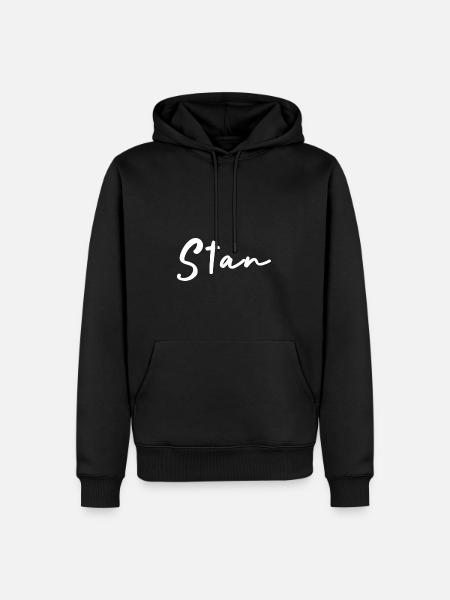 Stan - Men’s Premium Organic Hoodie - black