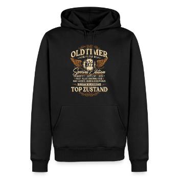 Oldtimer Baujahr 1972 Jahrgang Geburtstag Geschenk - Männer Premium Bio Hoodie - Schwarz - Vorne - Nico (187cm)