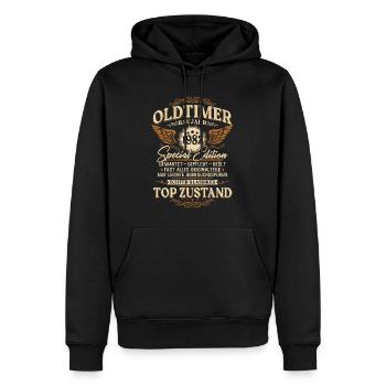 Oldtimer Baujahr 1982 Jahrgang Geburtstag Geschenk - Männer Premium Bio Hoodie - Schwarz - Vorne - Nico (187cm)