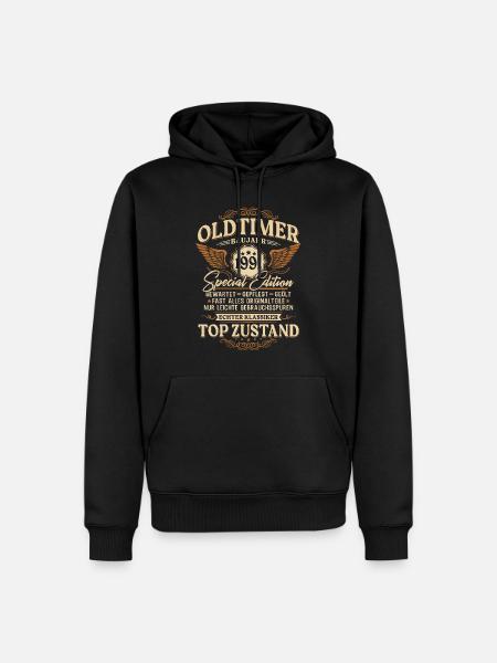 Oldtimer Baujahr 1991 Jahrgang Geburtstag Geschenk - Männer Premium Bio Hoodie - Schwarz