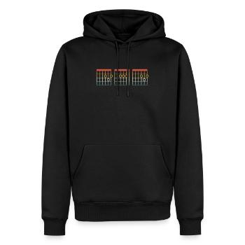 Gitarre Dad Gitarrist Instrument Musiker Vater - Männer Premium Bio Hoodie - Schwarz - Vorne - Nico (187cm)
