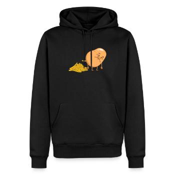 Pomme de terre caca Français Friens Pomme de terre Tater Tots - Sweat à capuche Premium bio Homme - noir - Devant - Nico (187cm)