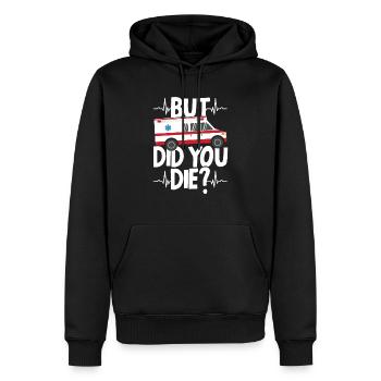 Mais êtes-vous mort drôle EMT EMS Ambulance Technician - Sweat à capuche Premium bio Homme - noir - Devant - Nico (187cm)