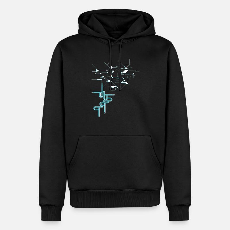 Musique Techno Raver - Sweat à capuche Premium bio Homme - noir