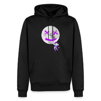 Graffiti Astronaut Spray Paint Street Art Zeichnung - Männer Premium Bio Hoodie - Schwarz - Vorne - Nico (187cm)