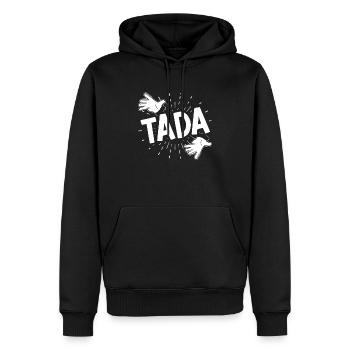 Tada Magicien Tours de Magie Magie Illusionniste - Sweat à capuche Premium bio Homme - noir - Devant - Nico (187cm)