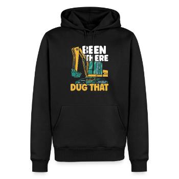 Been There Dug That Excavator Construction Digger - Men’s Premium Organic Hoodie - black - Front - Nico (187cm)