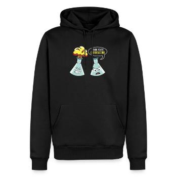 Drôle de science Experiement Biologie Scientifique - Sweat à capuche Premium bio Homme - noir - Devant - Nico (187cm)