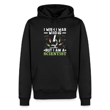 Science Lover Professeur de biologie Scientifique Chimie - Sweat à capuche Premium bio Homme - noir - Devant - Nico (187cm)