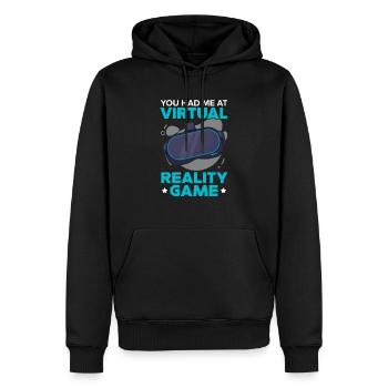 Réalité virtuelle VR Gamer Technology Gaming - Sweat à capuche Premium bio Homme - noir - Devant - Nico (187cm)