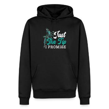 Juste le conseil que je promets Tatouage Tatouage Encre Junkie - Sweat à capuche Premium bio Homme - noir - Devant - Nico (187cm)