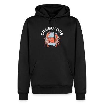Krabbenkrabben-Krabbenflüsterer Meeresfrüchte-Liebhaber - Männer Premium Bio Hoodie - Schwarz - Vorne - Nico (187cm)