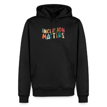 Inclusion Matters Autism SPED Teacher Speducator - Men’s Premium Organic Hoodie - black - Front - Nico (187cm)