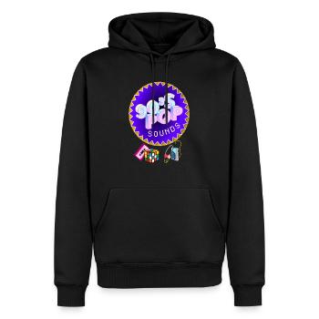 90er Jahre Pop Sounds Retro - Männer Premium Bio Hoodie - Schwarz - Vorne - Nico (187cm)