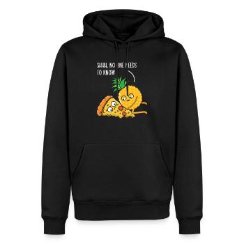 Ananasliebhaber Hallo Sommer Tropische Frucht - Männer Premium Bio Hoodie - Schwarz - Vorne - Nico (187cm)